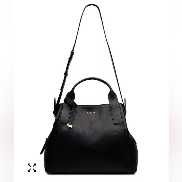 NWOT RADLEY LONDON Baylis Road Medium Multiway Bag Black with Dog Charm - Picture 13 of 13